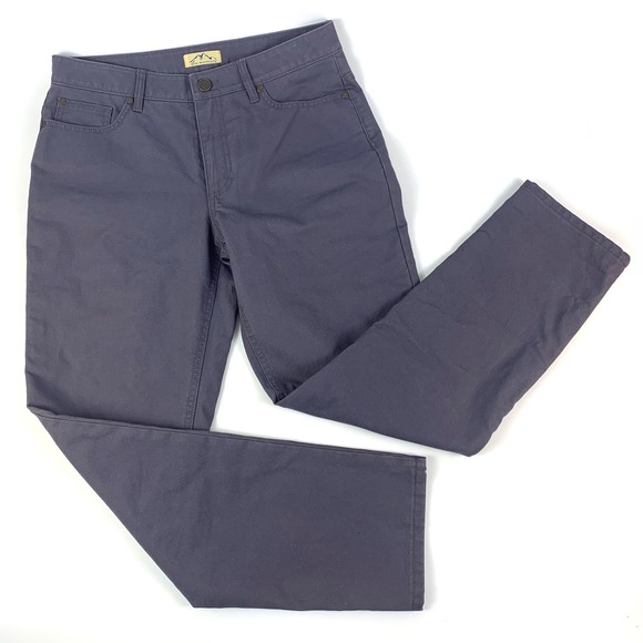 Blue Mountain Flannel Lined Canvas Jeans Womens 12 Gray Chore Outdoor Workwear - Picture 1 of 16